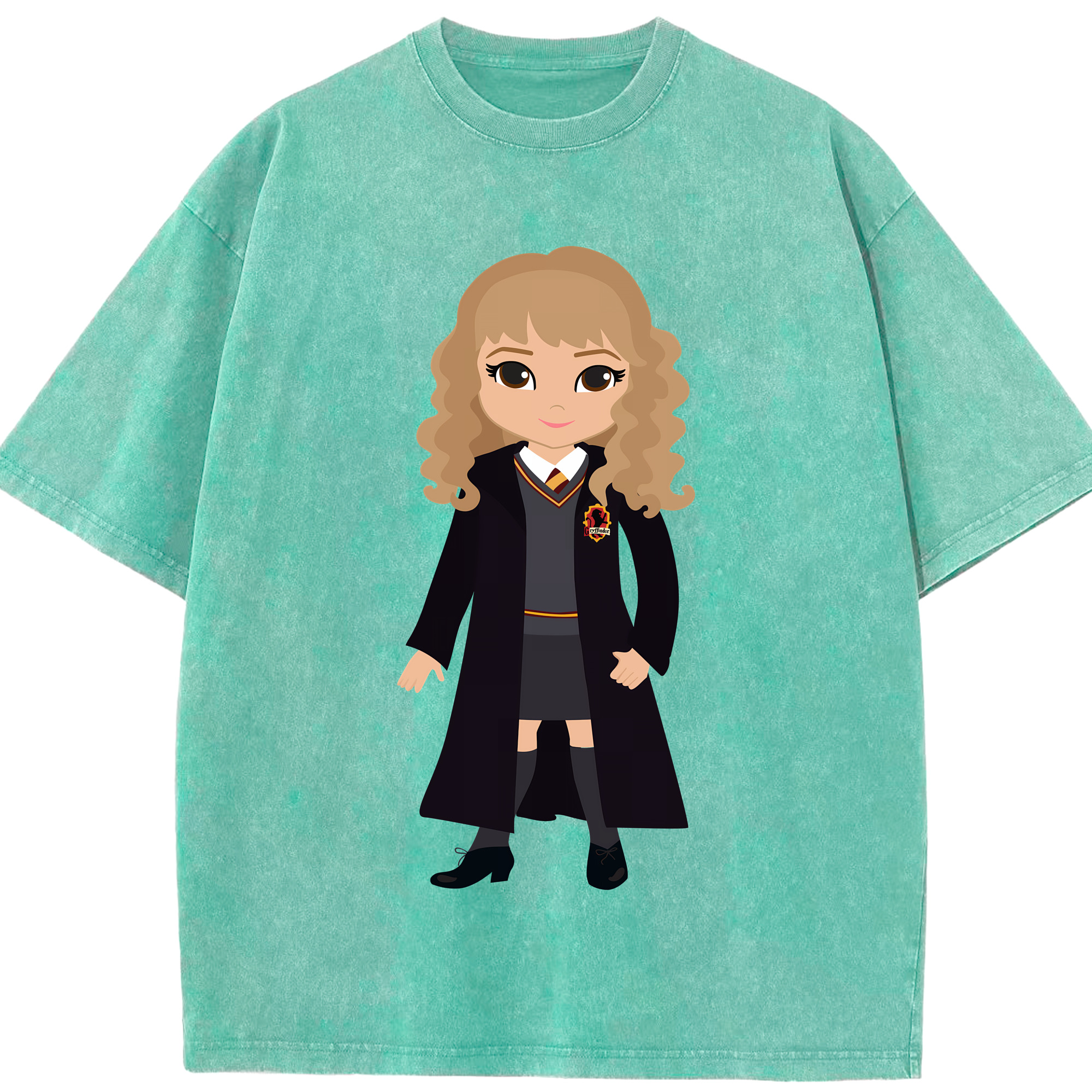 （画像用） Harry Potter ハリー・ポッターシリーズ 綿100% ヴィンテージ風 半袖Tシャツ（フロントプリント）